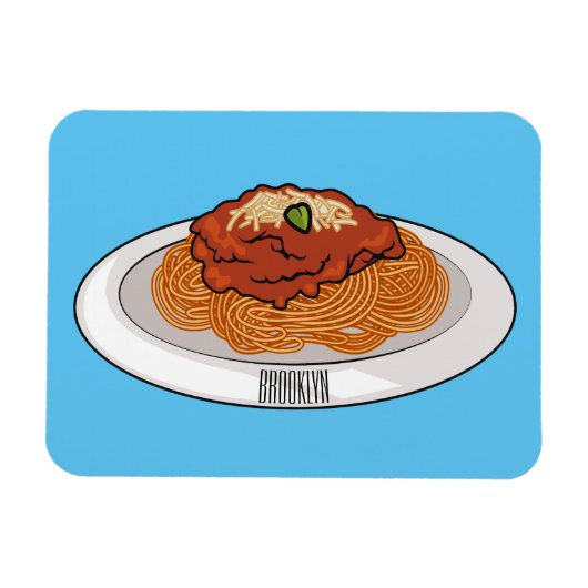Magnet Flexible Illustration de Spaghetti (Horizontal)