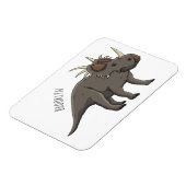 Magnet Flexible Illustration de Styracosaurus (Côté Gauche)