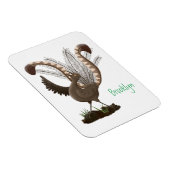 Magnet Flexible Illustration de superbe et superbe lyrebird (Côté Droit)
