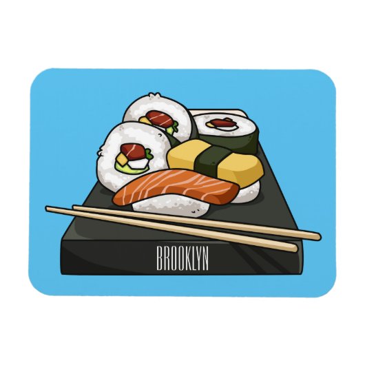 Magnet Flexible Illustration de sushi (Horizontal)