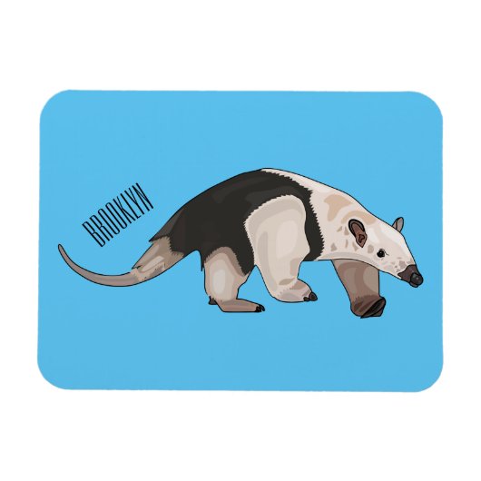 Magnet Flexible Illustration de Tamandua (Horizontal)