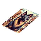 Magnet Flexible Illustration de Tervuren en Belgique vintage (Côté Gauche)