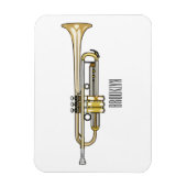 Magnet Flexible Illustration de trompette (Vertical)