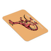 Magnet Flexible Illustration De Velociraptor. (Côté Droit)