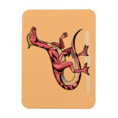 Magnet Flexible Illustration De Velociraptor. (Vertical)