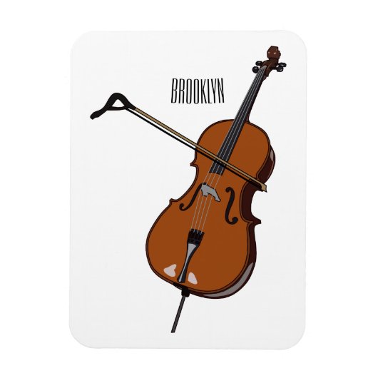 Magnet Flexible Illustration de violoncelle (Vertical)