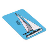 Magnet Flexible Illustration de voilier (Côté Droit)