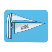 Magnet Flexible Illustration de voilier (Horizontal)