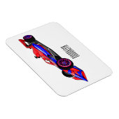 Magnet Flexible Illustration de voiture de course professionnelle (Côté Droit)