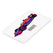 Magnet Flexible Illustration de voiture de course professionnelle (Côté Gauche)