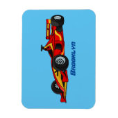 Magnet Flexible Illustration de voitures de course à grande vitess (Vertical)