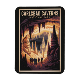 Magnet Flexible Illustration de voyage du parc national de Carlsba