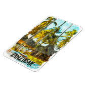Magnet Flexible Illustration de Zanzibar Africa Vintage voyage (Côté Gauche)