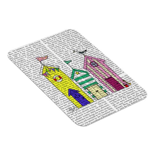 Magnet Flexible Illustration des Beach Huts 1 (Côté Droit)