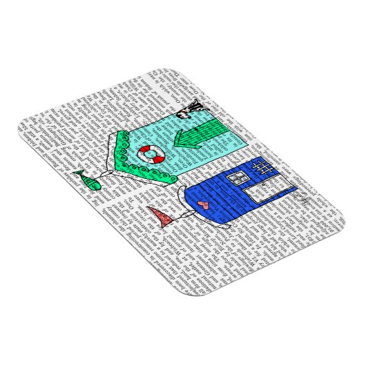 Magnet Flexible Illustration des Beach Huts 2 (Côté Droit)