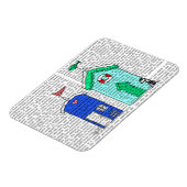 Magnet Flexible Illustration des Beach Huts 2 (Côté Gauche)