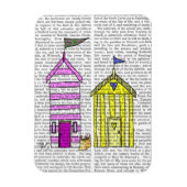 Magnet Flexible Illustration des Beach Huts 3 (Vertical)