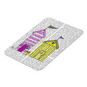 Magnet Flexible Illustration des Beach Huts 3 (Côté Gauche)