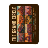 Magnet Flexible Illustration des parcs nationaux et des monuments (Vertical)