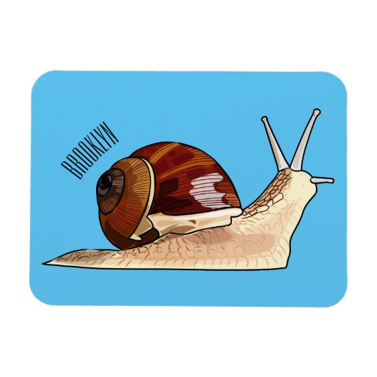 Magnet Flexible Illustration d'escargot (Horizontal)