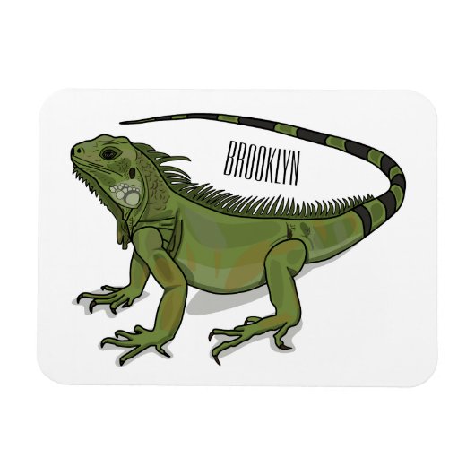 Magnet Flexible Illustration d'Iguana (Horizontal)