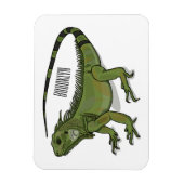 Magnet Flexible Illustration d'Iguana (Vertical)