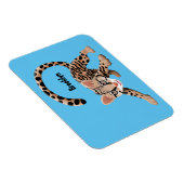Magnet Flexible Illustration d'ocelot mignon (Côté Droit)