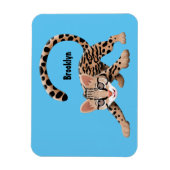 Magnet Flexible Illustration d'ocelot mignon (Vertical)