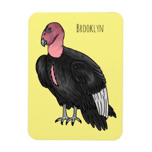 Magnet Flexible Illustration d'oiseau condor de Californie