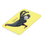 Magnet Flexible Illustration d'oiseau de faisan à oreilles bleues (Côté Gauche)