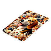 Magnet Flexible Illustration du Beagle rétro (Côté Gauche)