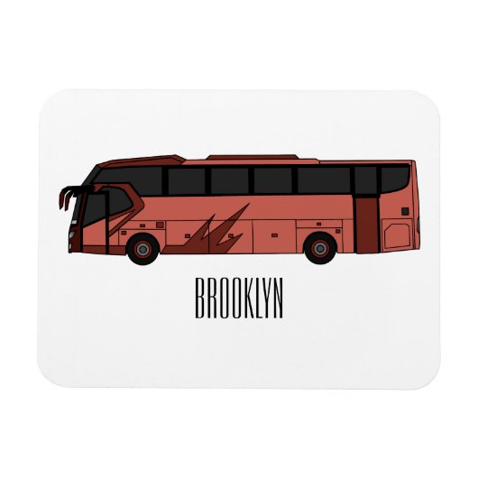 Magnet Flexible Illustration du bus (Horizontal)