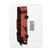 Magnet Flexible Illustration du bus (Vertical)
