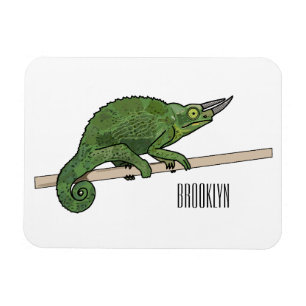 Magnet Flexible Illustration du caméléon de Jackson