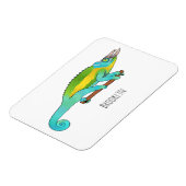 Magnet Flexible Illustration du caméléon de Jackson (Côté Gauche)