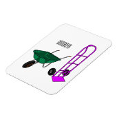 Magnet Flexible Illustration du chariot à roues et du chariot à ma (Côté Gauche)