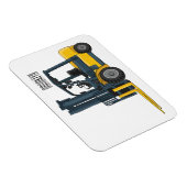 Magnet Flexible Illustration du chariot élévateur (Côté Droit)