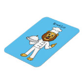 Magnet Flexible Illustration du chef mignon lion (Côté Gauche)