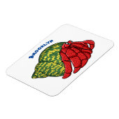 Magnet Flexible Illustration du crabe mignon (Côté Gauche)