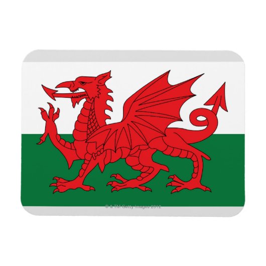 Magnet Flexible Illustration du drapeau national du Pays de Galles (Horizontal)