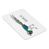 Magnet Flexible Illustration du faisan de Lady Amherst (Côté Droit)