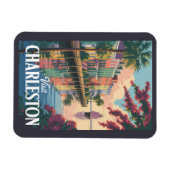 Magnet Flexible Illustration du front de mer de Charleston Carolin (Horizontal)