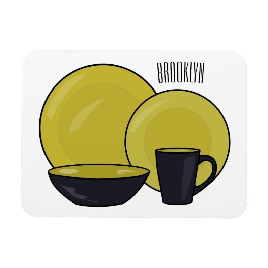 Magnet Flexible Illustration du jeu de produits de table (Horizontal)