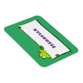 Magnet Flexible Illustration du panneau de grenouille verte mignon (Côté Droit)
