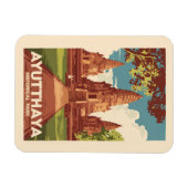 Magnet Flexible Illustration du parc historique d'Ayutthaya Art de (Horizontal)