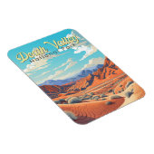 Magnet Flexible Illustration du parc national de Death Valley Retr (Côté Droit)