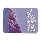Magnet Flexible Illustration du parc national des volcans d'Hawaii (Horizontal)