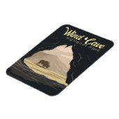 Magnet Flexible Illustration du parc national Wind Cave Travel Art (Côté Gauche)