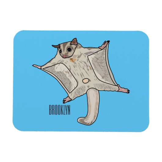 Magnet Flexible Illustration du planeur à sucre (Horizontal)