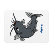 Magnet Flexible Illustration du poisson-chat mignon (Horizontal)